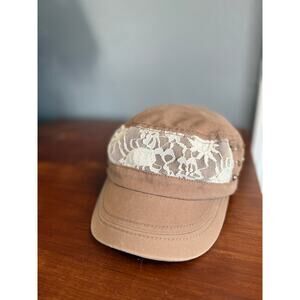 MIXIT Paper Boy Tan With Lace and Subtle Bling One Owner EUC